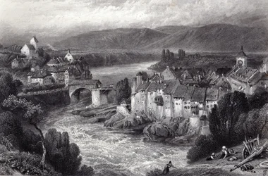 Laufenberg, metszet: E.P. Brandard